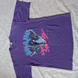 Vintage 90s Single Stitch Shamu Sea World Purple Graphic T Shirt Unisex Size L